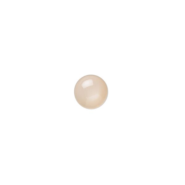 Peach moonstone 1pkg10, hand-cut calibrated round cab natural 7mm image number 0