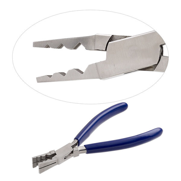 Pliers, EUROTOOL®, tube-cutting, stainless steel and rubber, purple, 7 inches. Sold individually. image number 0