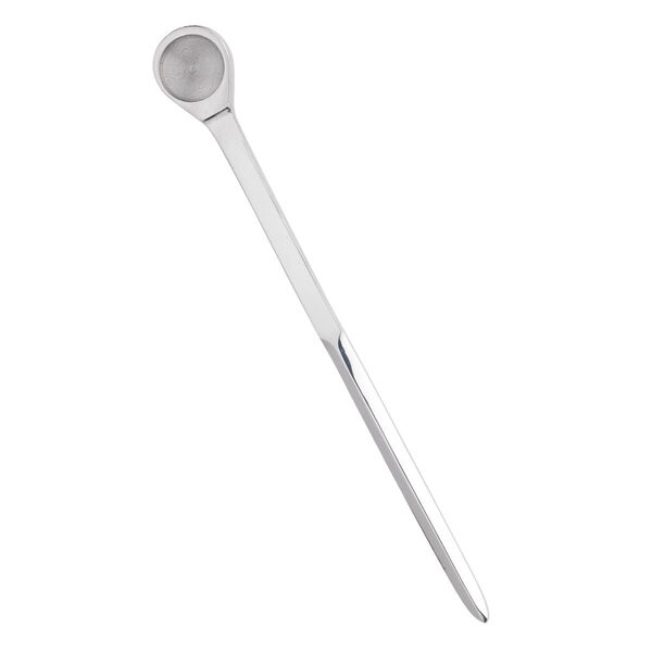 Letter opener, chrome-plated steel, 8x3/4 inch with 20mm round textured mount area. Sold individually. image number 0