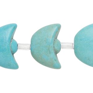Bead, "turquoise" (resin) (imitation), light blue, 21x14mm-22x14mm ingot. Sold per pkg of 14.