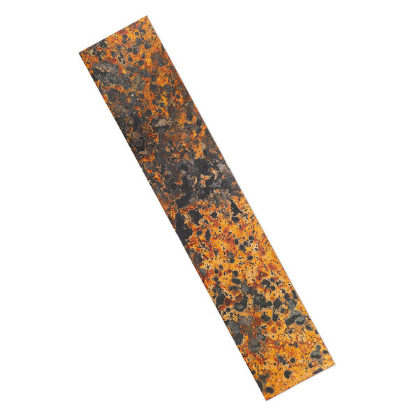 Sheet, Lillypilly, lacquered copper, molten sun patina, 10x2-inch single-sided rectangle, 36 gauge. Sold individually. image number 0