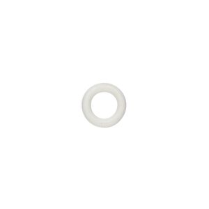 Component, Oh! Ring™, silicone, antique white, 10mm round with 6mm hole. Sold per pkg of 300.