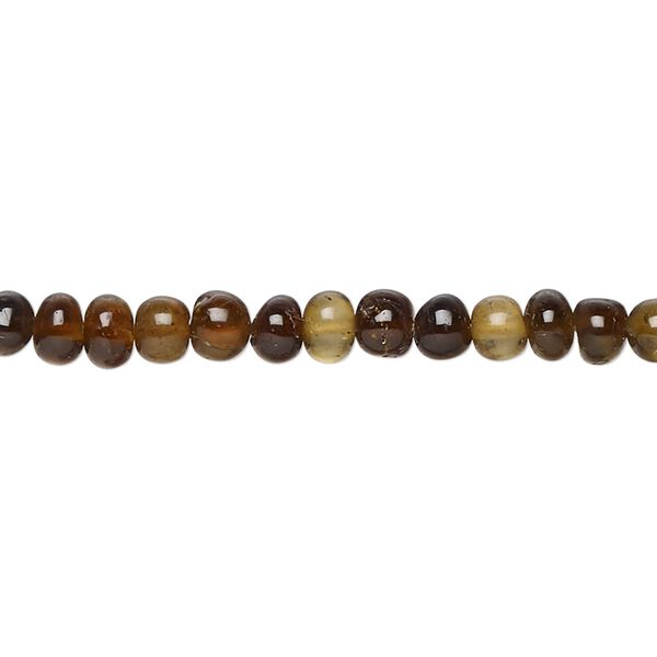 Brown tourmaline 1pkg1, hand-cut rondelle bead natural 14 inch 4x3mm-5x5mm image number 0