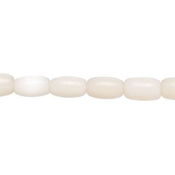 Bead, fiber optic glass, pkg/14 inch, opaque pale pink, 8x6mm center-drilled oval. image number 0