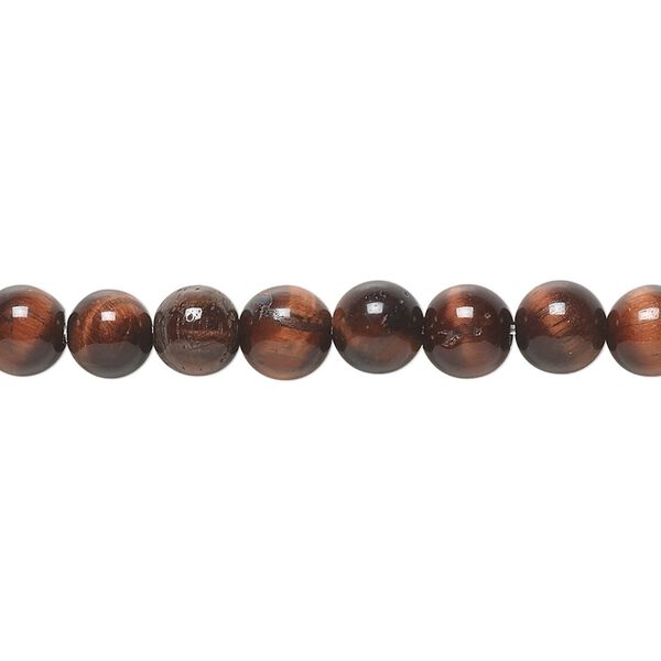 Red tigereye 1pkg1, round bead 15.5-16 inch 6mm image number 0