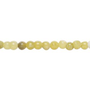 Olive new "jade" (serpentine) 1pkg1, round bead natural D grade, 15.5-16 inch 4mm