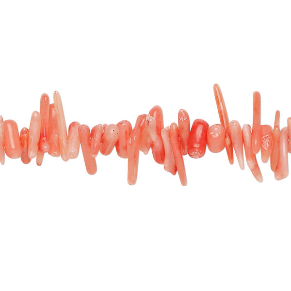 Bamboo coral 1pkg1, cupolini bead, 15.5-16 inch red and pink 4x1mm-13x3mm image number 0