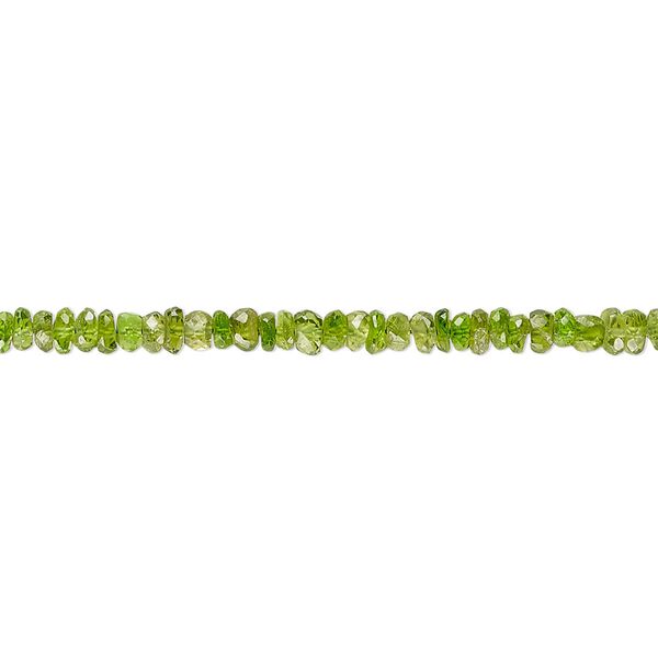 Chrome diopside 1pkg1, hand-cut faceted rondelle bead natural 13 inch 2x1mm-3x2mm image number 0