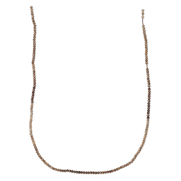 Brown sapphire 1pkg1, hand-cut faceted round bead 12 inch 2mm image number 0