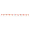 Mother-of-pearl shell 1pkg1, flat oval bead 15 inch pink 14x10mm-15x11mm image number 1