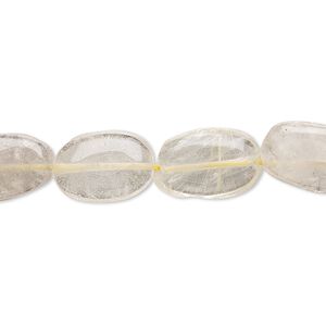 Golden rutilated quartz 1pkg1, hand-cut puffed oval bead natural 14 inch 11x9mm-16x11mm