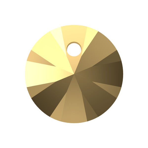 Drop 1pkg720 crystal aurum, Swarovski®, 6mm pendant mini round disc 6428 image number 0