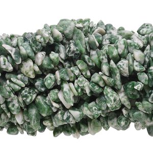 Tree agate 1pkg10, chip bead natural 34 inch medium