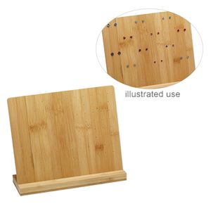 Display, earring, bamboo, 8-1/4 x 10-1/4 x 3-1/4 inches. Sold individually.