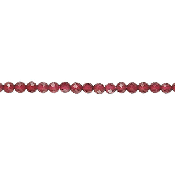 Bead, rhodolite garnet (natural), 2-3mm faceted round, A- grade, Mohs hardness 7 to 7-1/2. Sold per 15-1/2" to 16" strand. image number 0