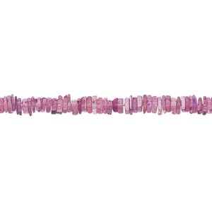 Pink tourmaline 1pkg1, hand-cut square rondelle bead natural 8 inch 3x1mm-4x2mm