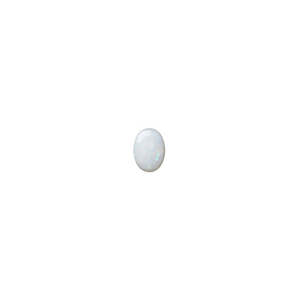 Cabochon, opal (natural), 7x5mm calibrated oval, B grade, Mohs hardness 5 to 6-1/2. Sold individually. image number 0