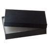 Paper / "cotton" (polyester) 1pkg4, rectangle box / swirl design black 5.25x3.75x.88 inch image number 0