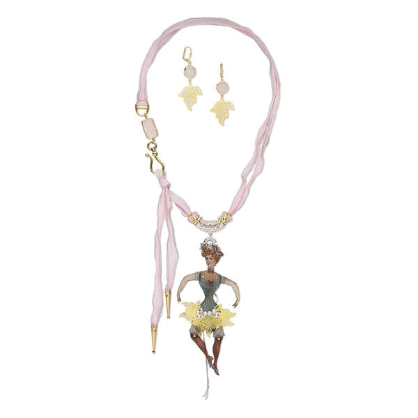 Necklace and earring set, One of a Kind Jewelry, 31-inch necklace. Only one available. image number 0
