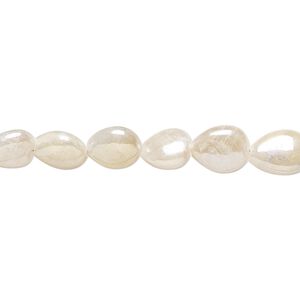 Sillimanite 1pkg1, hand-cut puffed teardrop bead 15.5-16 inch 6x5mm-9x7mm