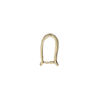 Bail, ice-pick, antiqued brass, 14.5x7.5mm fancy triangle, 11mm grip length. Sold individually. image number 1