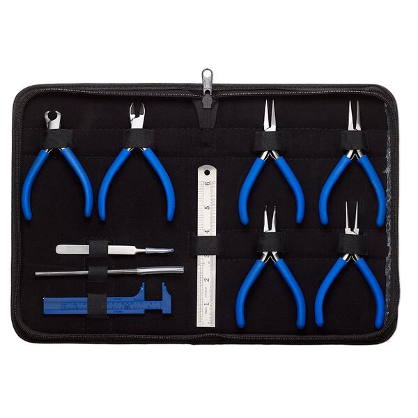 Tool set, steel / foam / vinyl, 11x7-1/2 inch case. Sold per 10-piece set. image number 0