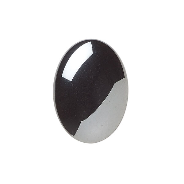 Cabochon, Hemalyke™ (man-made), 25x18mm calibrated oval. Sold per pkg of 4. image number 0