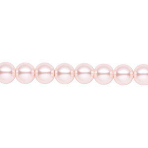 Pearl 2pk rosaline, Celestial Crystal® 6mm round 15.5-16 inch
