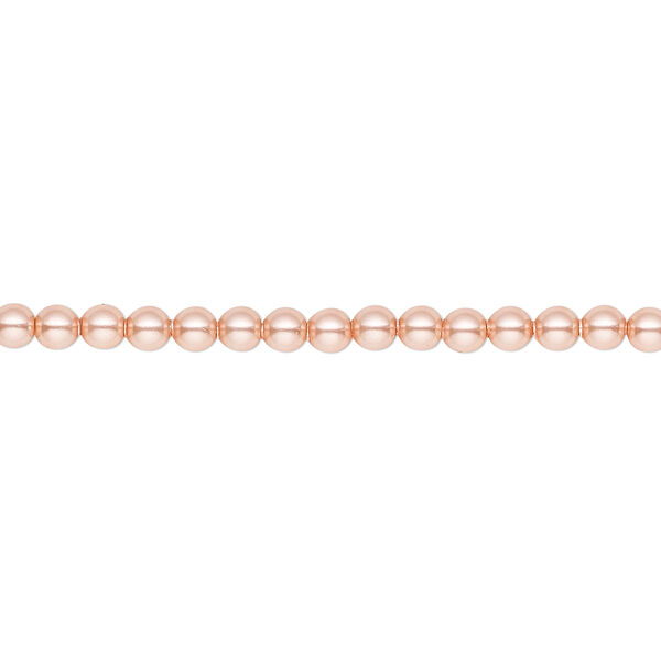 Pearl 1000pk rose peach, Swarovski® 3mm round 5810 image number 0