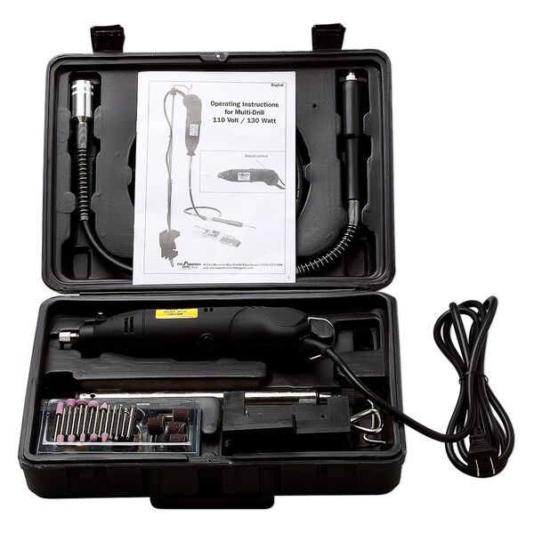 Rotary tool, steel, grinding and polishing set with case. Sold individually. image number 0