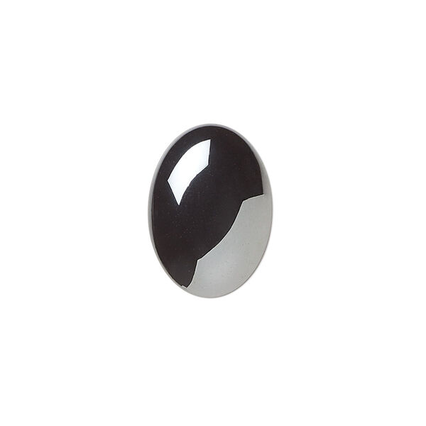 Cabochon, Hemalyke™ (man-made), 18x13mm calibrated oval. Sold per pkg of 10. image number 0