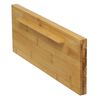 Display, earring card, lacquered bamboo, brown, 15x5.5 inch inclined. Sold individually. image number 2