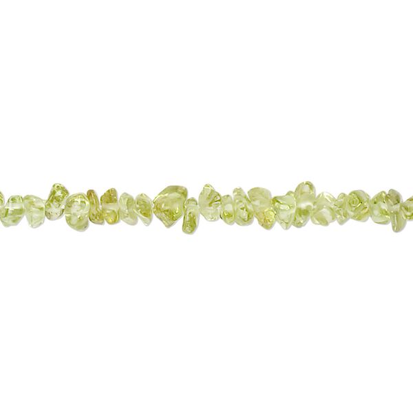 Peridot 1pkg1, chip bead natural 18 inch mini image number 0