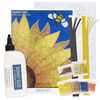 Sabrina Frey Bead Mosaic™ Starter Kit, glass / medium-density fiberboard / glue, pkg/1, multicolored, 8x10 inches with "Sunny Bee" design. image number 1