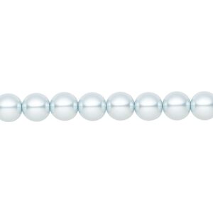 Pearl 200pk light blue, Preciosa Czech crystal 6mm round