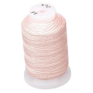 Thread, Purely Silk™, pink, size FF. Sold per 115-yard spool.