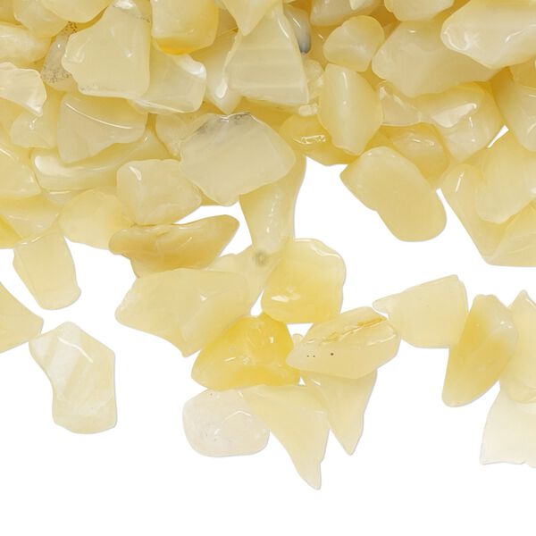 Yellow opal 1pkg1, undrilled inlay chip natural 2 oz mini image number 0