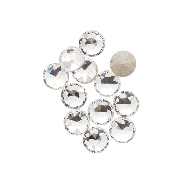 Round stone 12pk crystal foil back, Crystal Passions® 6.14-6.32mm light round SS29 1098 image number 0