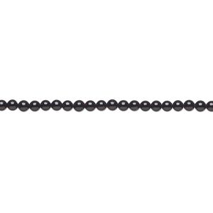 Black onyx 1pkg1, round bead 15.5-16 inch 2mm