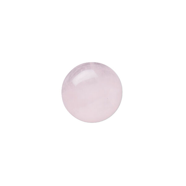 Rose quartz 1pkg10, calibrated round cab natural B- grade, 10mm image number 0
