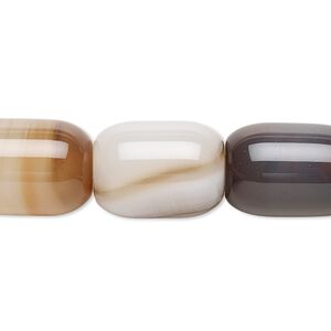 Brown striped agate 1pkg1, barrel bead 15 inch 17x13mm-18x13mm
