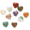 Multi-gemstone 1pkg10, half-drilled puffed heart drop 14-16mm image number 0