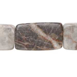 Pink-grey marble 1pkg1, flat rectangle bead natural, 15 inch 23x14mm-30x16mm