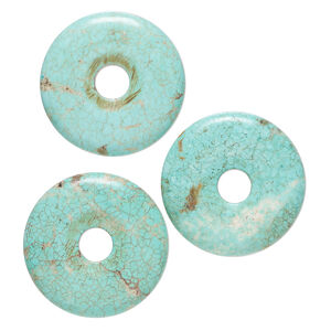 Magnesite 1pkg3, donut focal, 40mm