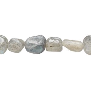 Labradorite 1pkg1, pebble bead natural 15 inch medium