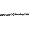 Black spinel 1pkg1, hand-cut faceted flat round bead natural 15.5-16 inch 3-5mm image number 0