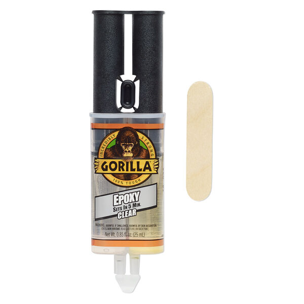 Adhesive, GORILLA™ Epoxy, Impact-Tough™ Formula. Sold per 0.85-ounce tube. image number 0