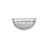 Bail, JBB Findings, fold over style, antiqued sterling silver, 21x10mm hammered. Sold individually. image number 0