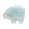 Amazonite 1pkg1, top-drilled and half-drilled Zuni-style bear focal natural, 34x22mm-38x28mm image number 1
