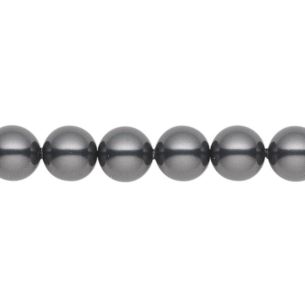 Pearl 50pk black, Crystal Passions® 8mm round 5810 image number 0
